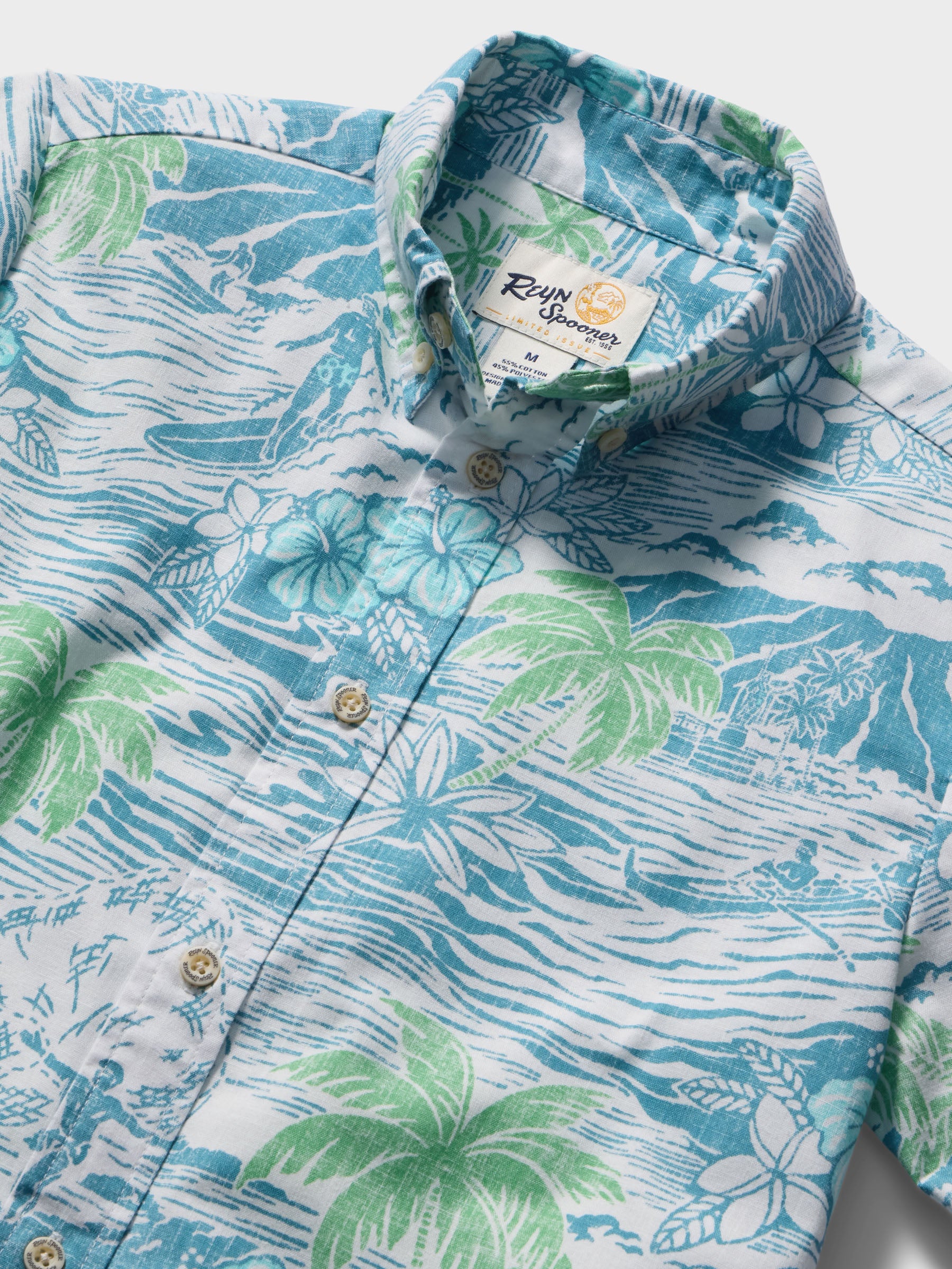 Reyn Spooner PARADISE FOUND YOUTH SHIRT in ADRIATIC BLUE