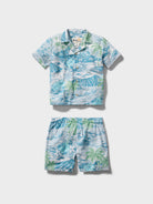 Reyn Spooner PARADISE FOUND TODDLER CABANA SET in ADRIATIC BLUE