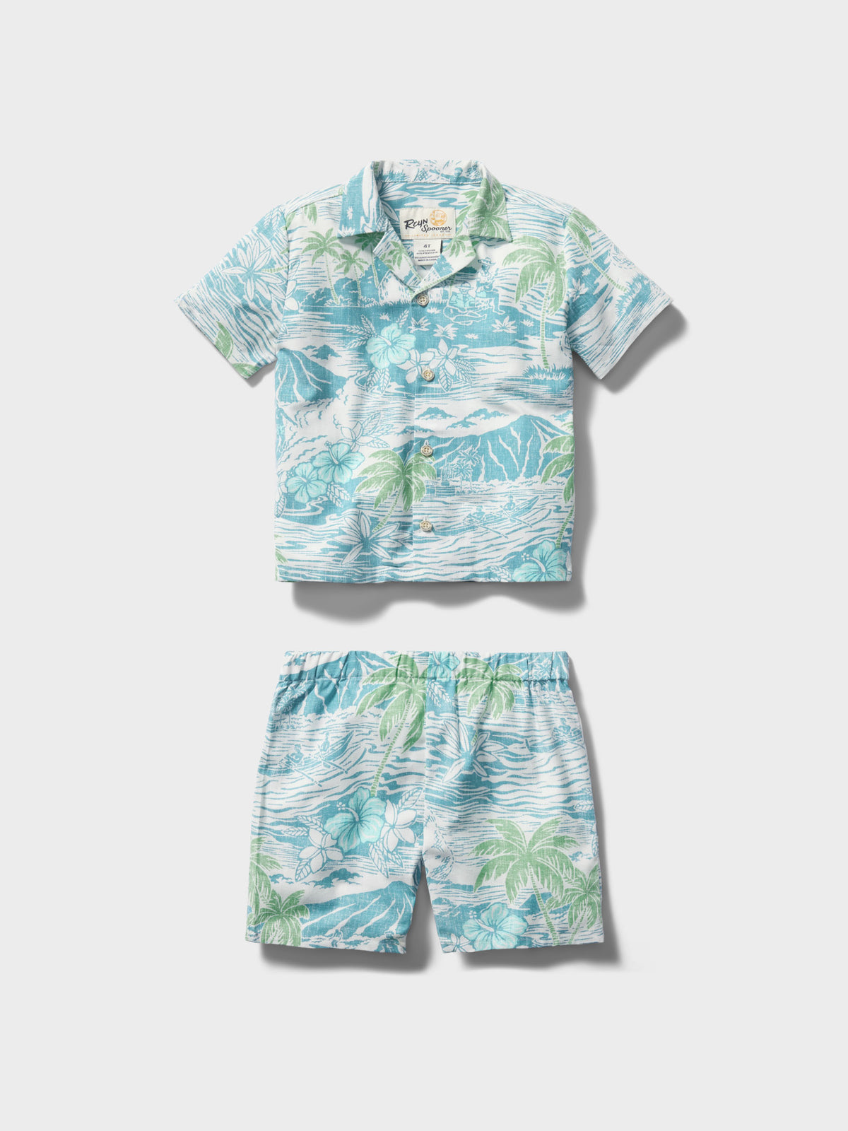Reyn Spooner PARADISE FOUND TODDLER CABANA SET in ADRIATIC BLUE