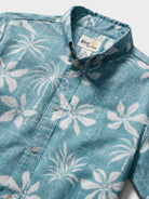 Reyn Spooner ISLAND DAZE YOUTH SHIRT in ADRIATIC BLUE