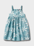 Reyn Spooner ISLAND DAZE LILY GIRLS SUNDRESS in ADRIATIC BLUE