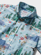 Reyn Spooner A LOONEY TUNES CHRISTMAS YOUTH SHIRT in BLUE