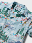 Reyn Spooner A LOONEY TUNES CHRISTMAS TODDLER CABANA SET in BLUE