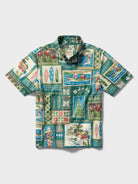 Reyn Spooner HAWAIIAN CHRISTMAS 2026 YOUTH SHIRT in GREEN