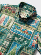 Reyn Spooner HAWAIIAN CHRISTMAS 2026 YOUTH SHIRT in GREEN