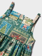 Reyn Spooner HAWAIIAN CHRISTMAS 2026 LILY GIRLS SUNDRESS in GREEN