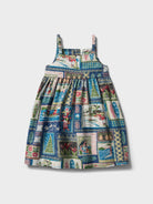 Reyn Spooner HAWAIIAN CHRISTMAS 2026 LILY GIRLS SUNDRESS in NAVY