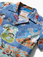 Reyn Spooner IT'S THE GREAT PUMPKIN, CHARLIE BROWN: 60TH ANNIVERSARY TODDLER CABANA SET in VINTAGE INDIGO
