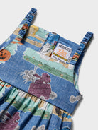 Reyn Spooner IT'S THE GREAT PUMPKIN, CHARLIE BROWN: 60TH ANNIVERSARY LILLY GIRLS SUNDRESS in VINTAGE INDIGO