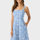 Reyn Spooner KYOTO SPRING RILEY DRESS in RIVIERA BLUE
