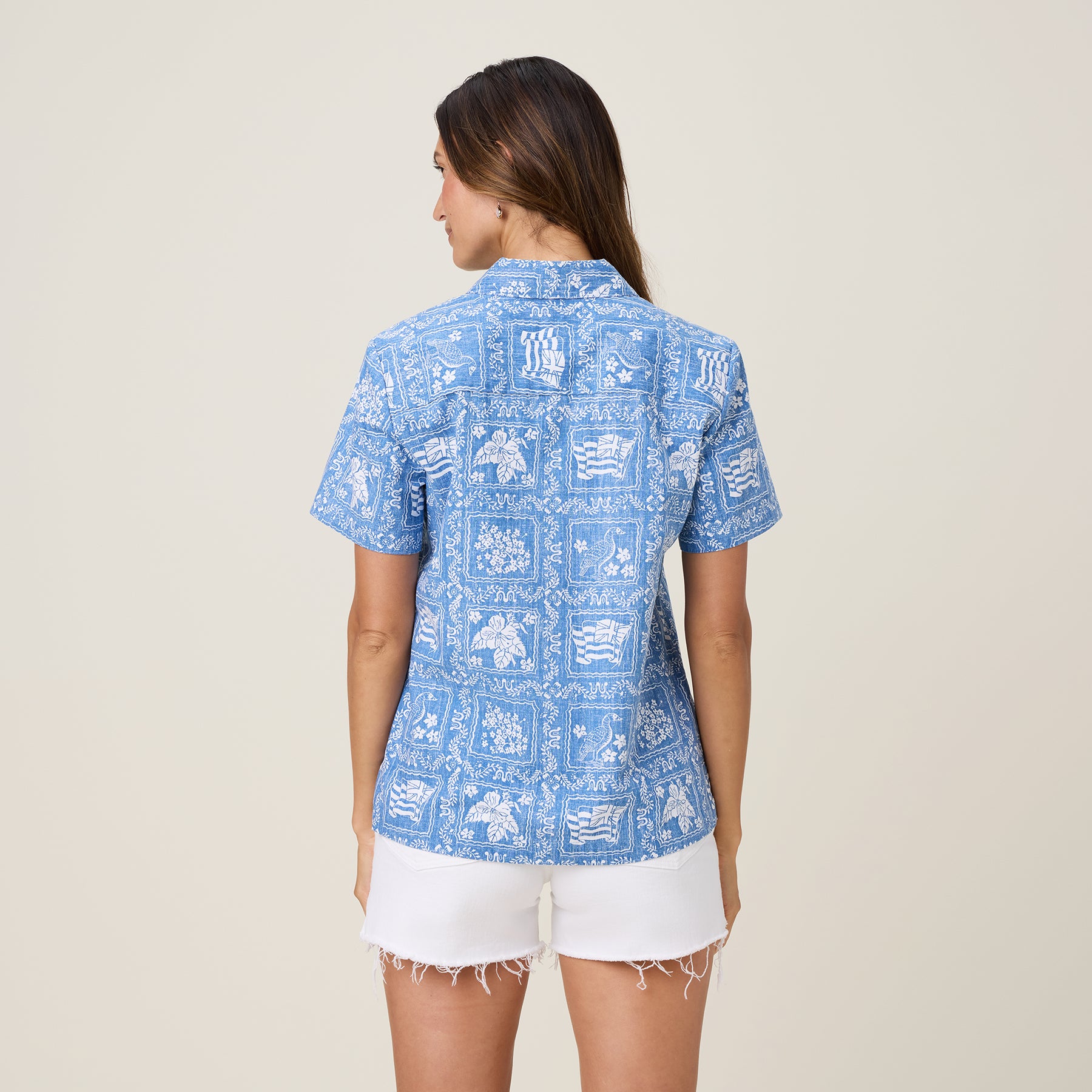 Reyn Spooner LAHAINA SAILOR ABBY TOP in DENIM