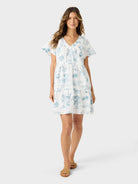 Reyn Spooner LAZY LAGOON SUMMER DRESS in WHITE