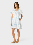 Reyn Spooner LAZY LAGOON SUMMER DRESS in WHITE