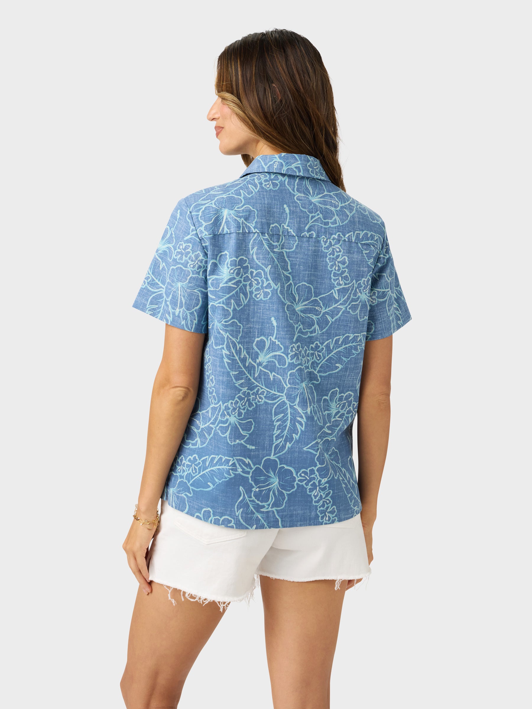 Reyn Spooner LEI LOW ABBY TOP in HORIZON BLUE