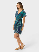 Reyn Spooner LOULOU FRONDS SOL DRESS in NAVY