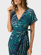 Reyn Spooner LOULOU FRONDS SOL DRESS in NAVY