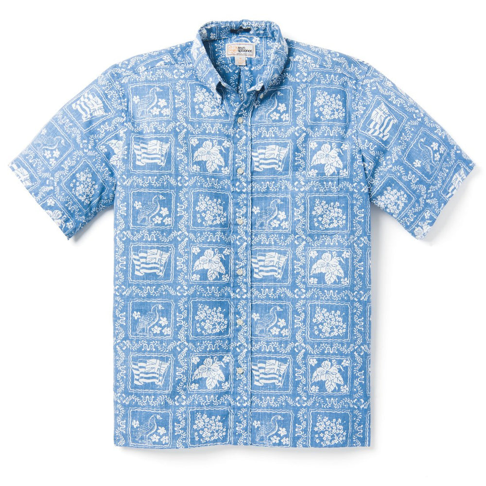 Reyn Spooner LAHAINA SAILOR ARCHIVE CLASSIC BUTTON FRONT in DENIM
