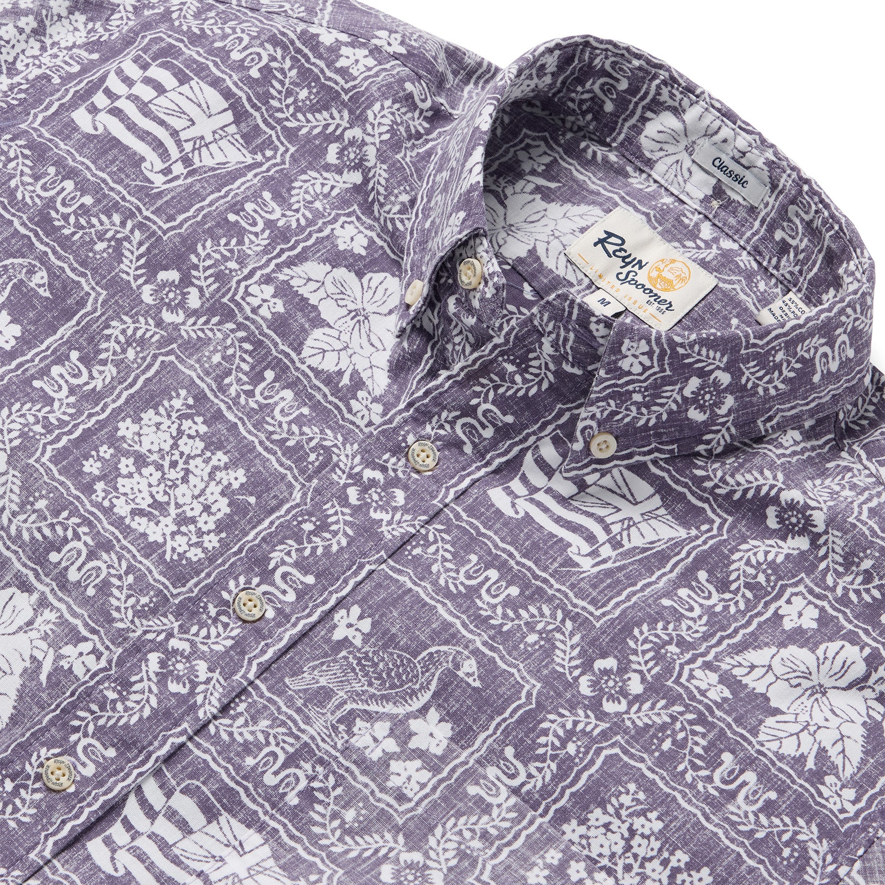 Reyn Spooner LAHAINA SAILOR BUTTON FRONT in CADET