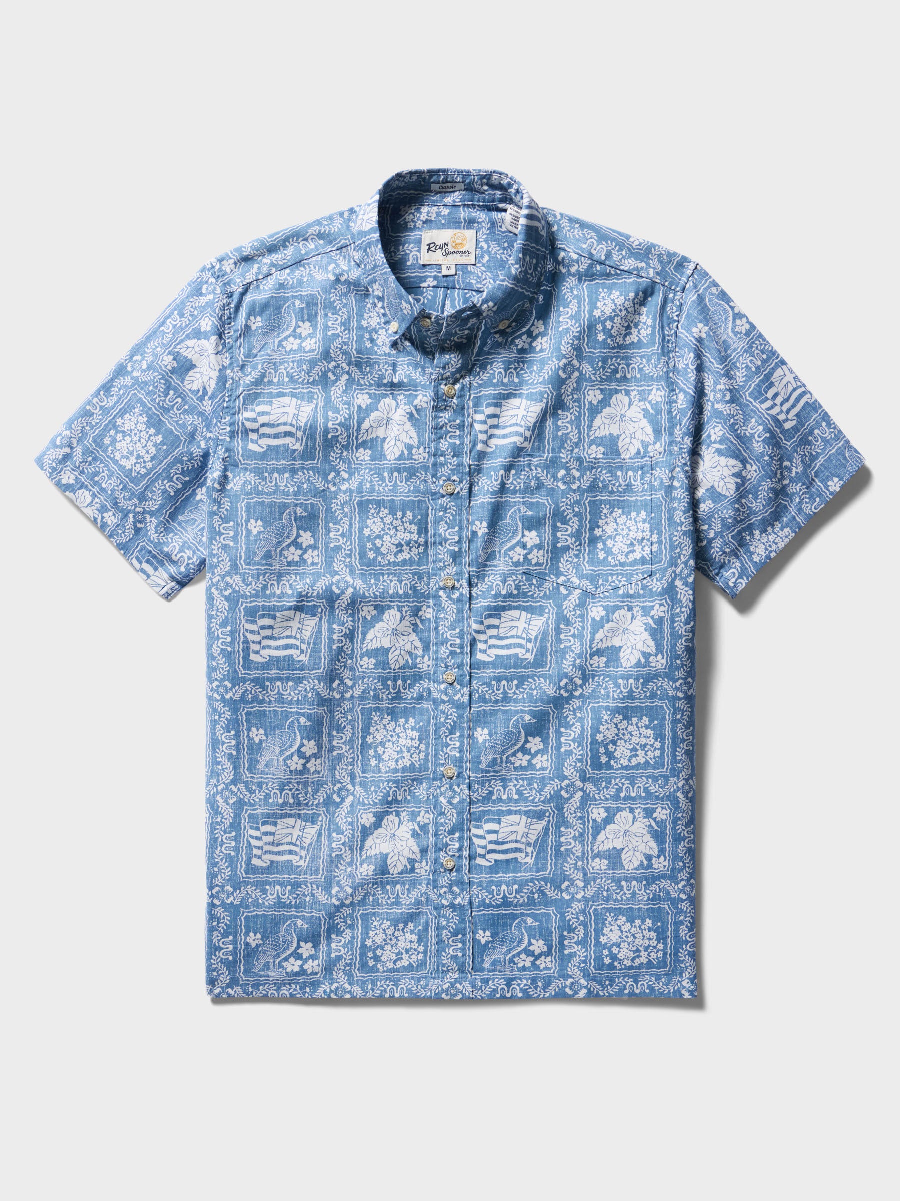 Reyn Spooner LAHAINA SAILOR BUTTON FRONT in DENIM