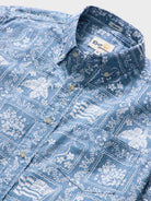 Reyn Spooner LAHAINA SAILOR BUTTON FRONT in DENIM