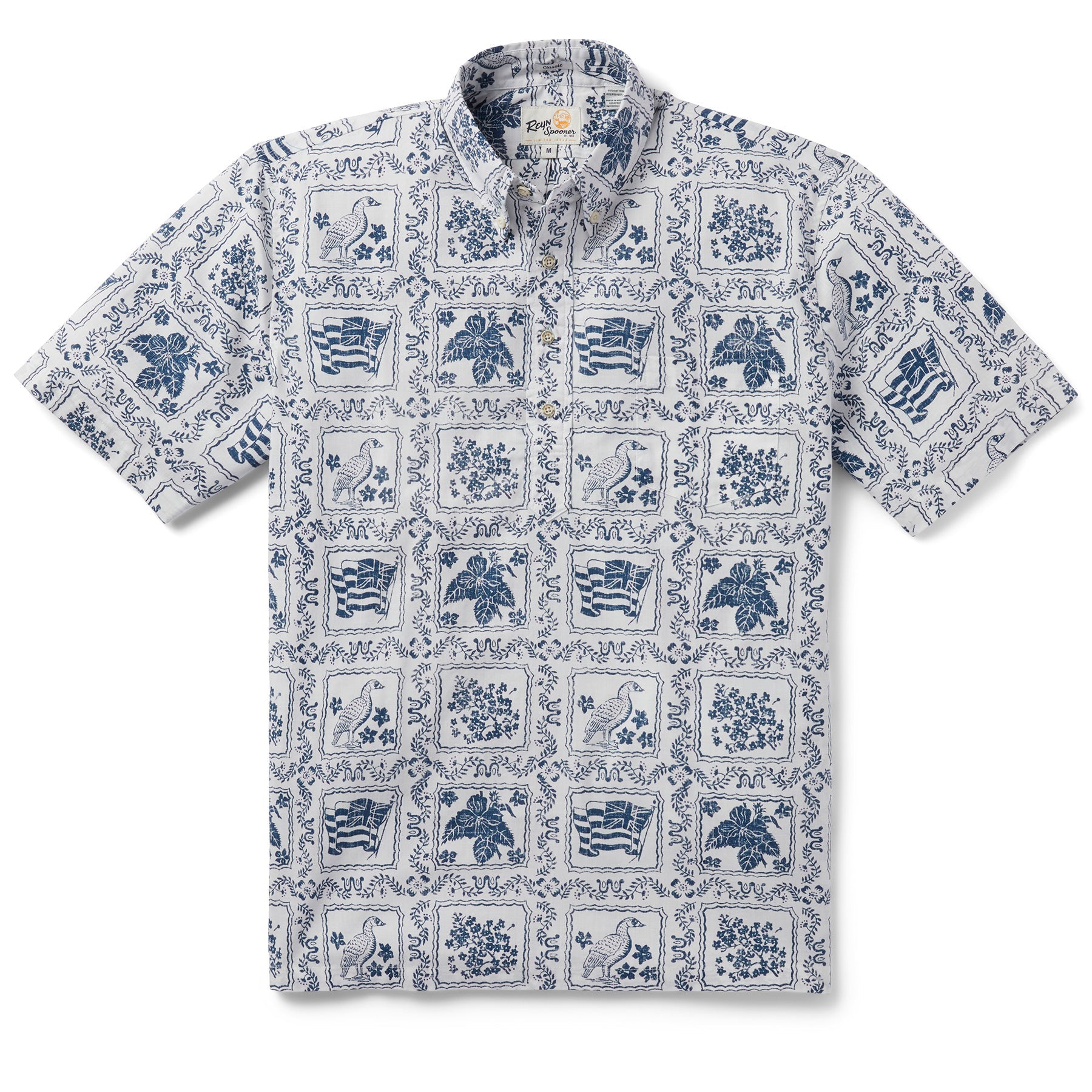 Reyn Spooner MADE IN HAWAI'I LAHAINA SAILOR PULLOVER in WHITE