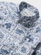 Reyn Spooner LAHAINA SAILOR LONG SLEEVE SHIRT in WHITE