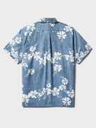 Reyn Spooner 50TH STATE FLOWER BUTTON FRONT in DENIM