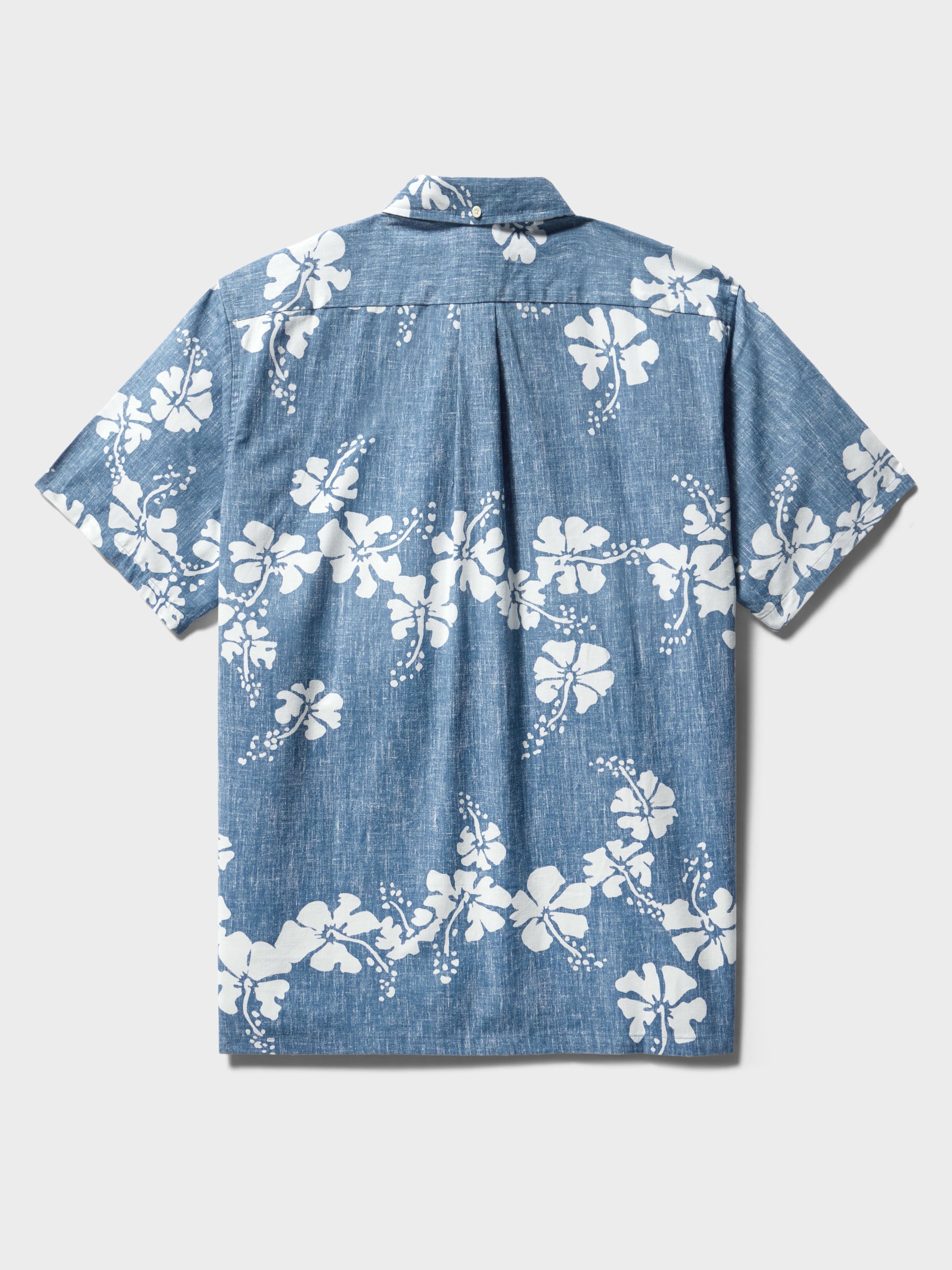 Reyn Spooner 50TH STATE FLOWER BUTTON FRONT in DENIM