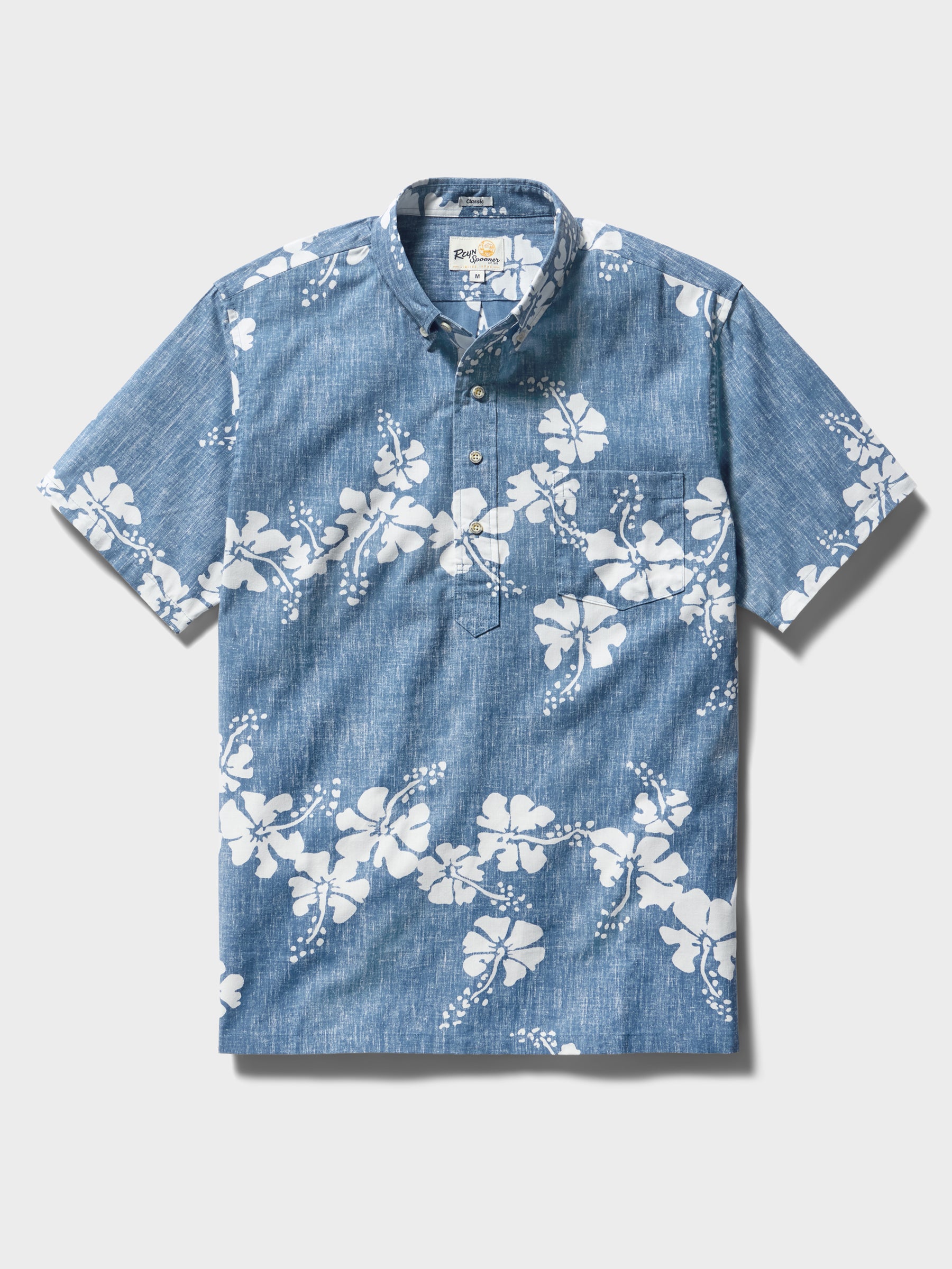Reyn Spooner 50TH STATE FLOWER PULLOVER in DENIM