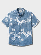 Reyn Spooner 50TH STATE FLOWER TAILORED in DENIM