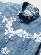 Reyn Spooner 50TH STATE FLOWER TAILORED in DENIM