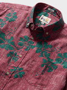 Reyn Spooner 50TH STATE FLOWER TAILORED in HOLIDAY RED