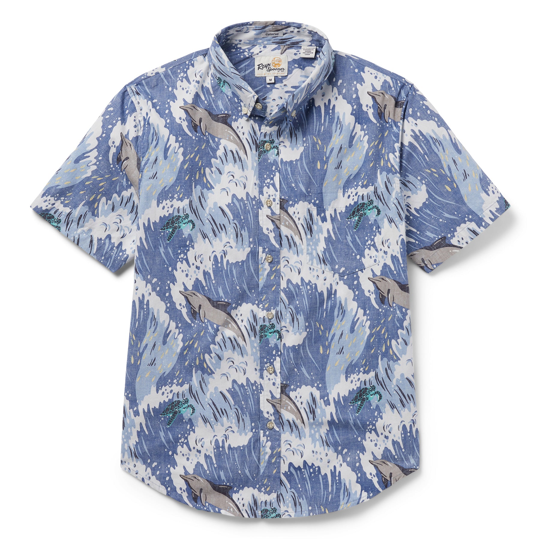 Reyn Spooner PACIFIC SWELL TAILORED in TRUE NAVY