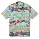 Reyn Spooner VOLCANOES NATIONAL PARK BUTTON FRONT in OLIVE