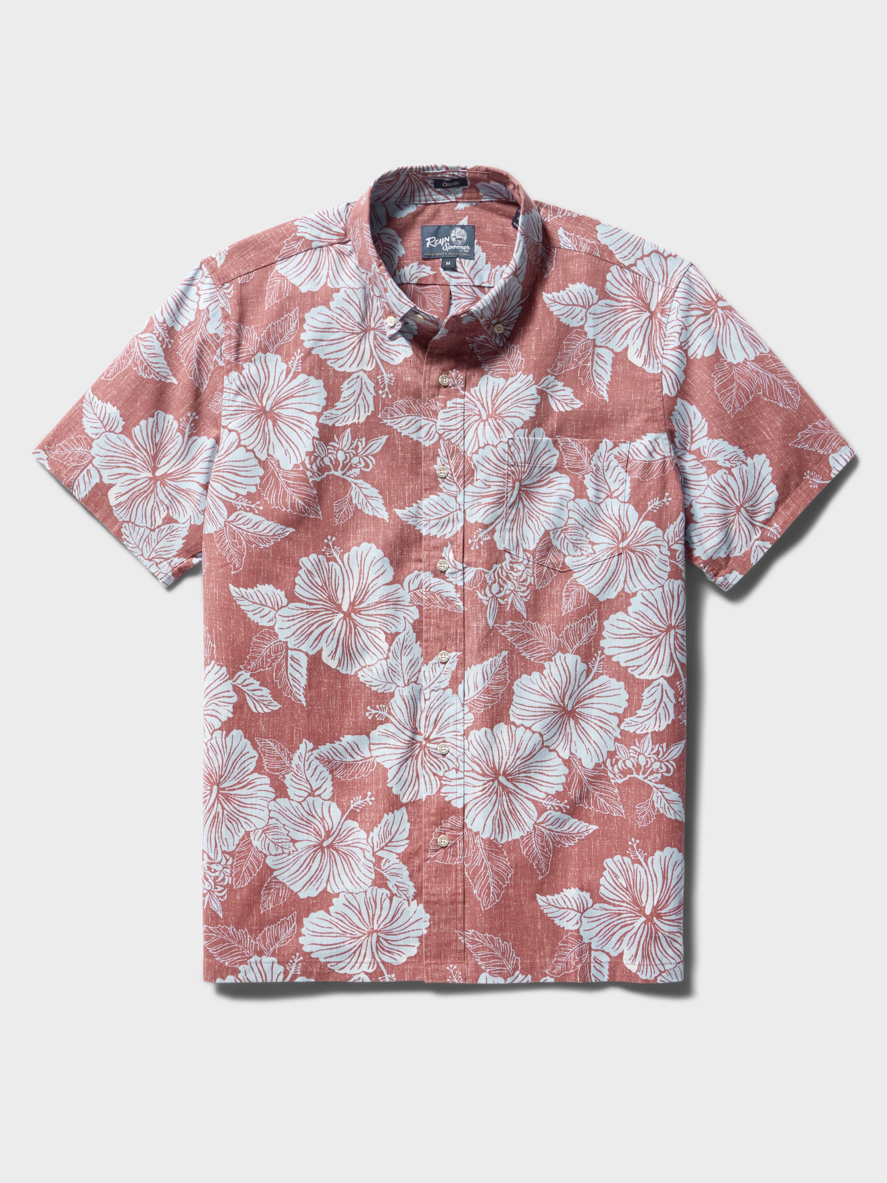 Reyn Spooner ALOHA BISCUS BUTTON FRONT in FADED GINGER