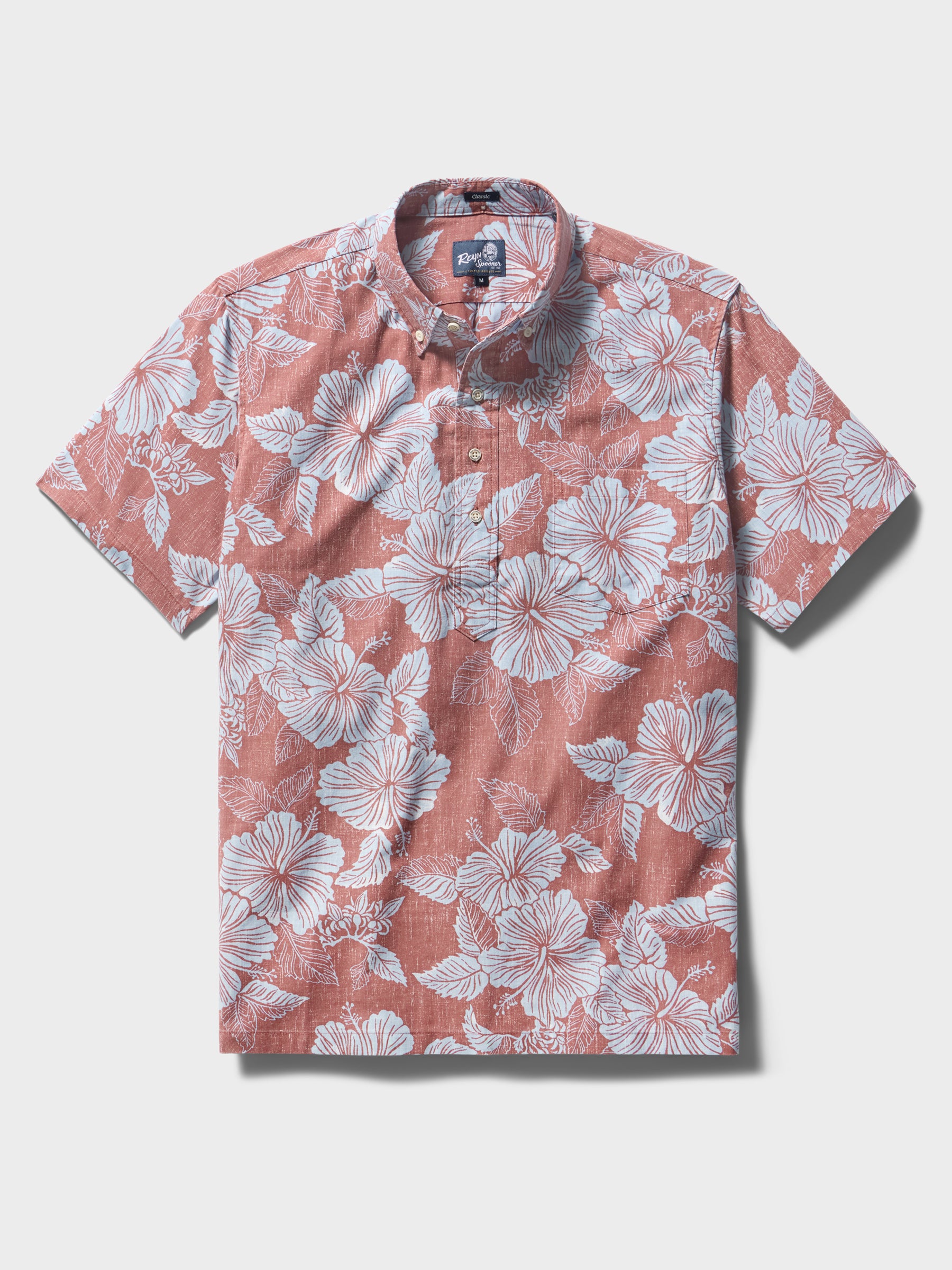Reyn Spooner ALOHA BISCUS PULLOVER in FADED GINGER