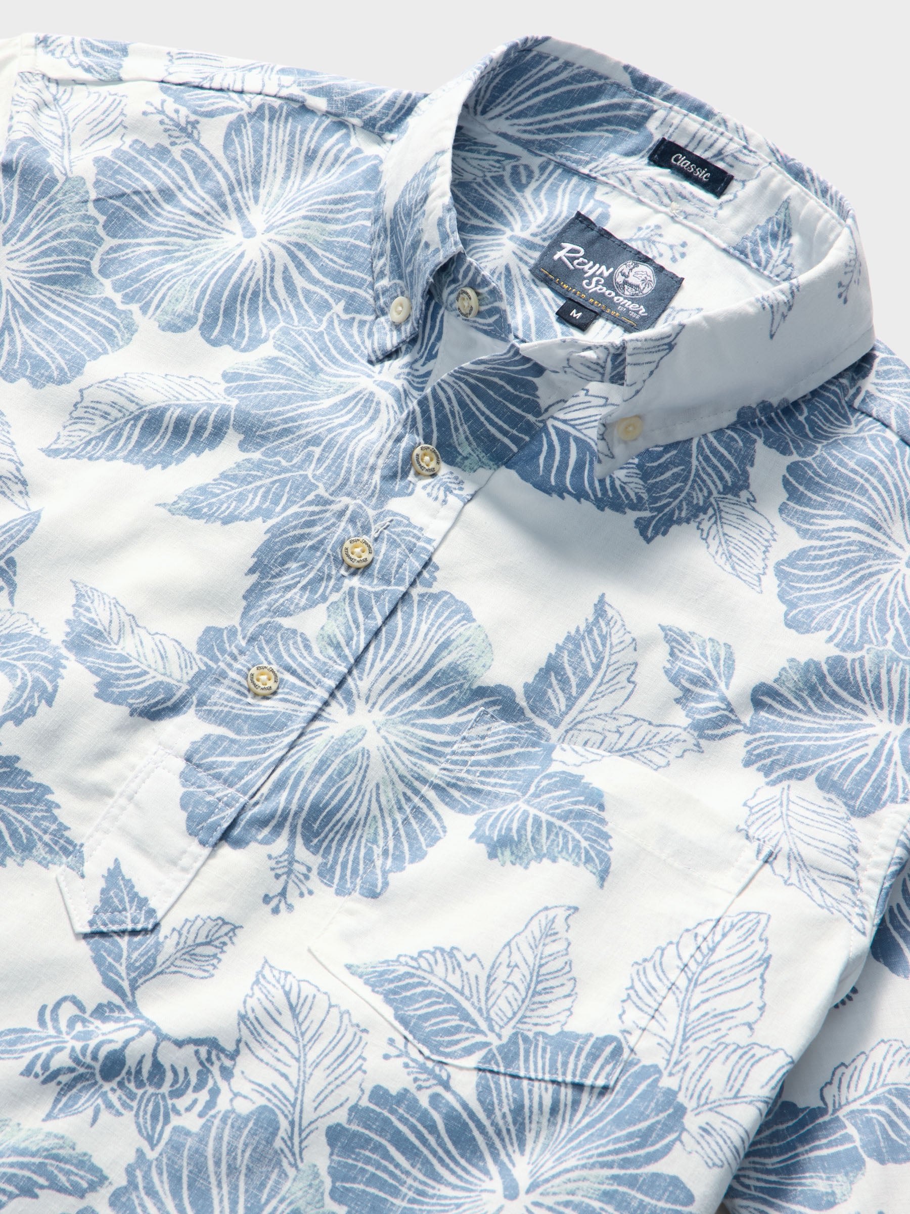 Reyn Spooner ALOHA BISCUS PULLOVER in WHITE