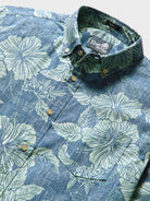 Reyn Spooner ALOHA BISCUS TAILORED in BLUE HORIZON