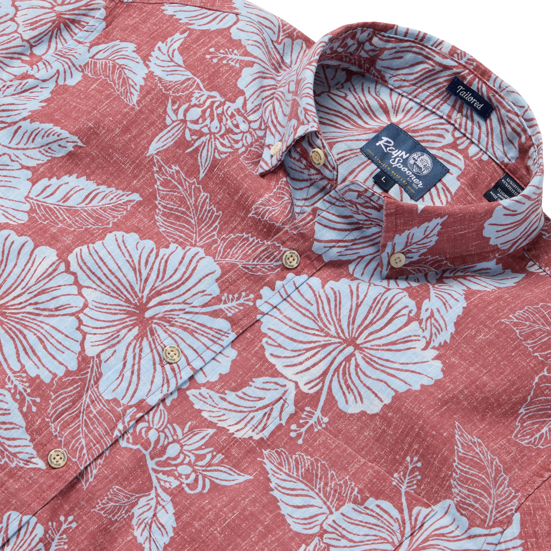 Reyn Spooner ALOHA BISCUS TAILORED in FADED GINGER