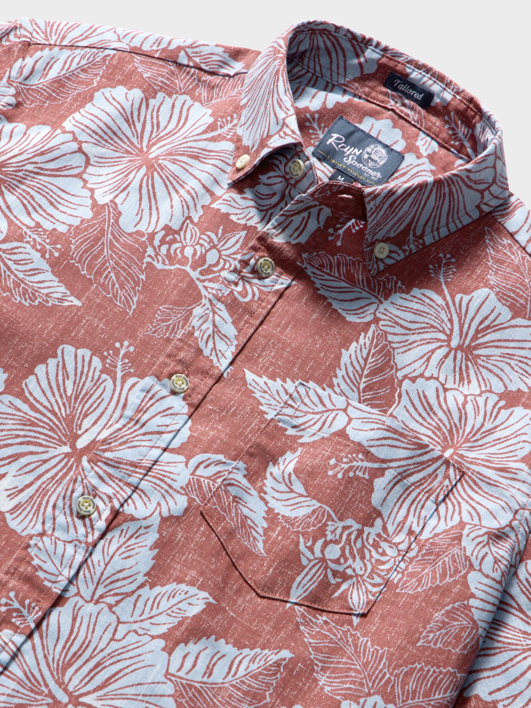 Reyn Spooner ALOHA BISCUS TAILORED in FADED GINGER