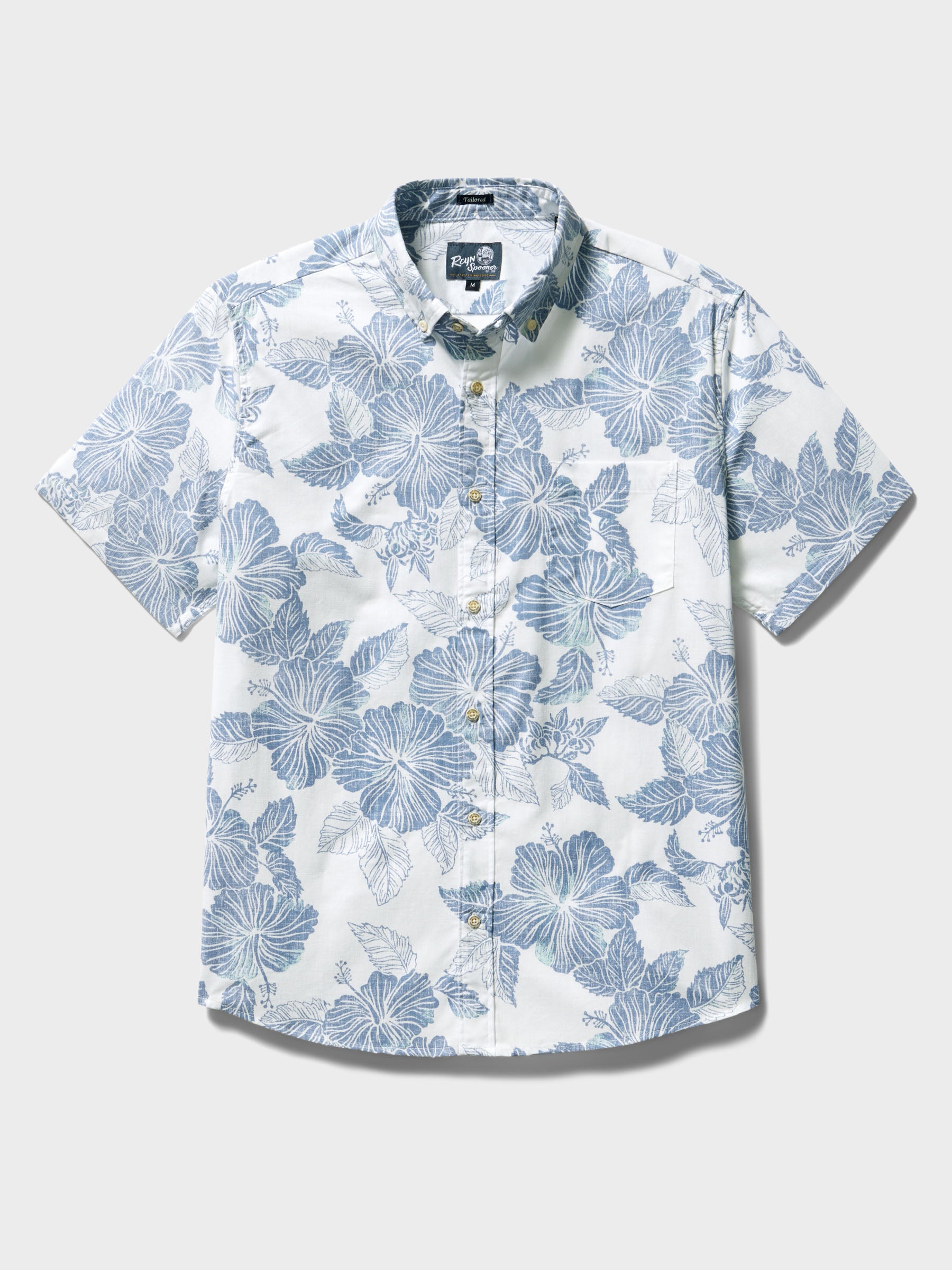 Reyn Spooner ALOHA BISCUS TAILORED in WHITE