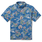 Reyn Spooner SAKURA SPRING BUTTON FRONT in OCEAN BLUE