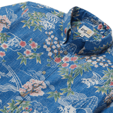 Reyn Spooner SAKURA SPRING BUTTON FRONT in OCEAN BLUE