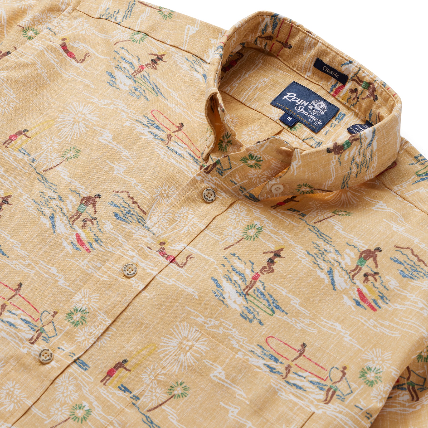 Reyn Spooner SURFER'S PARADISE BUTTON FRONT in SUNSET