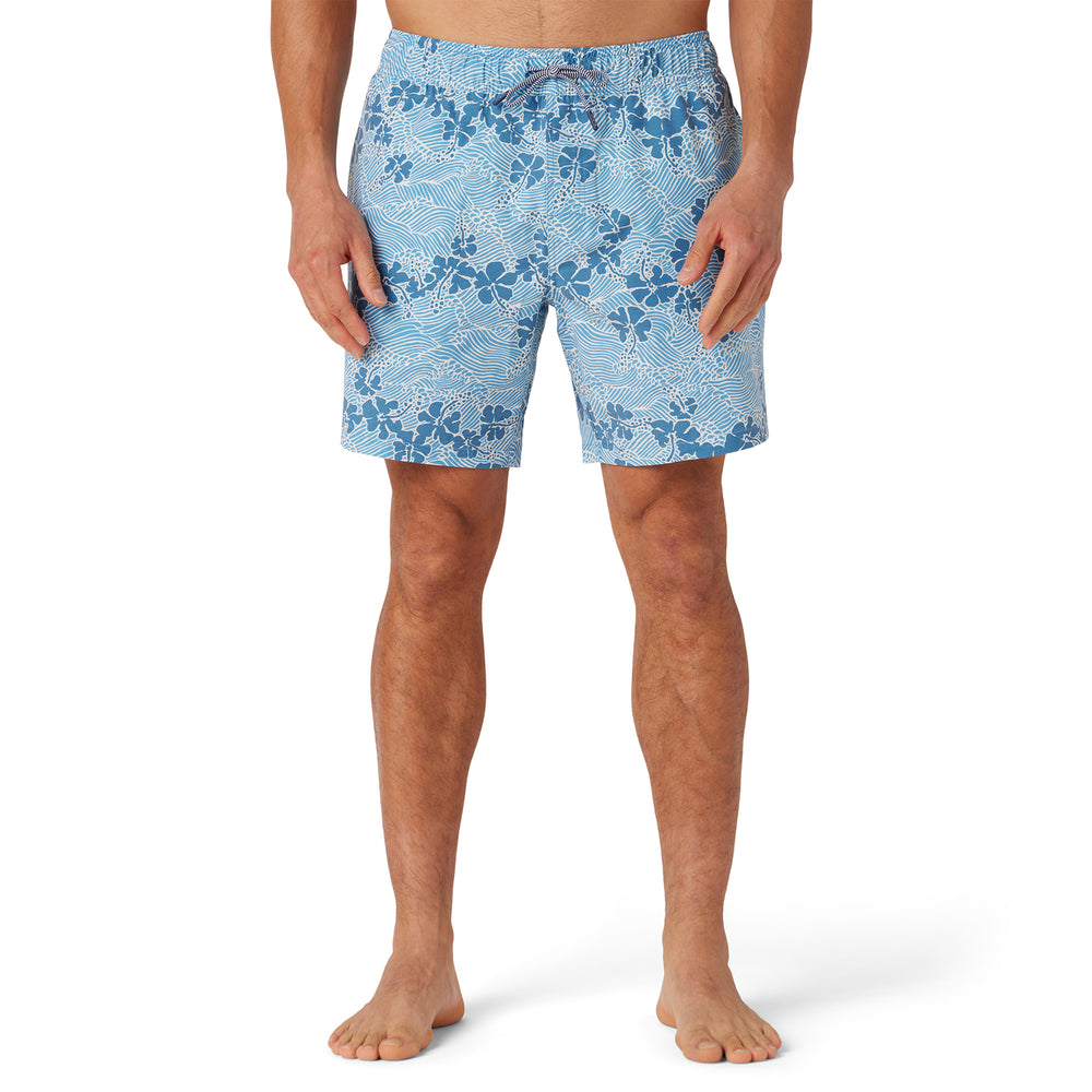 Reyn Spooner 50TH STATE WAVES SWIMSUIT in LICHEN BLUE