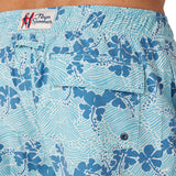 Reyn Spooner 50TH STATE WAVES SWIMSUIT in MAUI BLUE