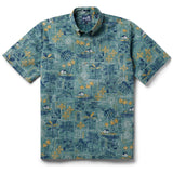 Reyn Spooner TAPA MONTAGE PULLOVER in SAGEBRUSH