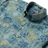Reyn Spooner TAPA MONTAGE PULLOVER in SAGEBRUSH