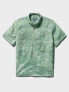 Reyn Spooner MOLOKAI CHANNEL BUTTON FRONT in GREEN