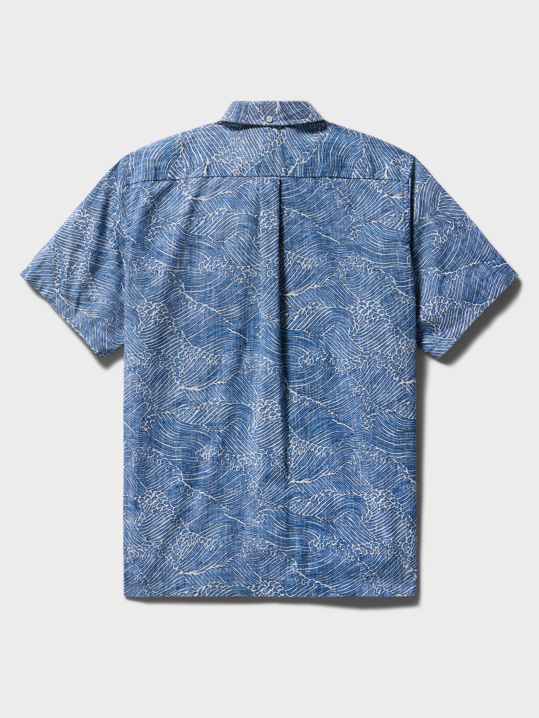 Reyn Spooner MOLOKAI CHANNEL BUTTON FRONT in LICHEN BLUE